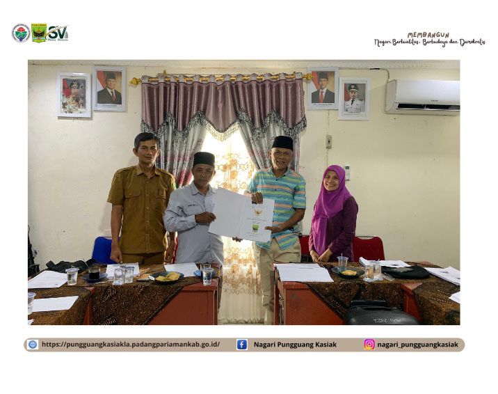 Langkah Nyata Pemerintah Nagari Pungguang Kasiak: Serahkan Rancangan APB Perubahan 2025